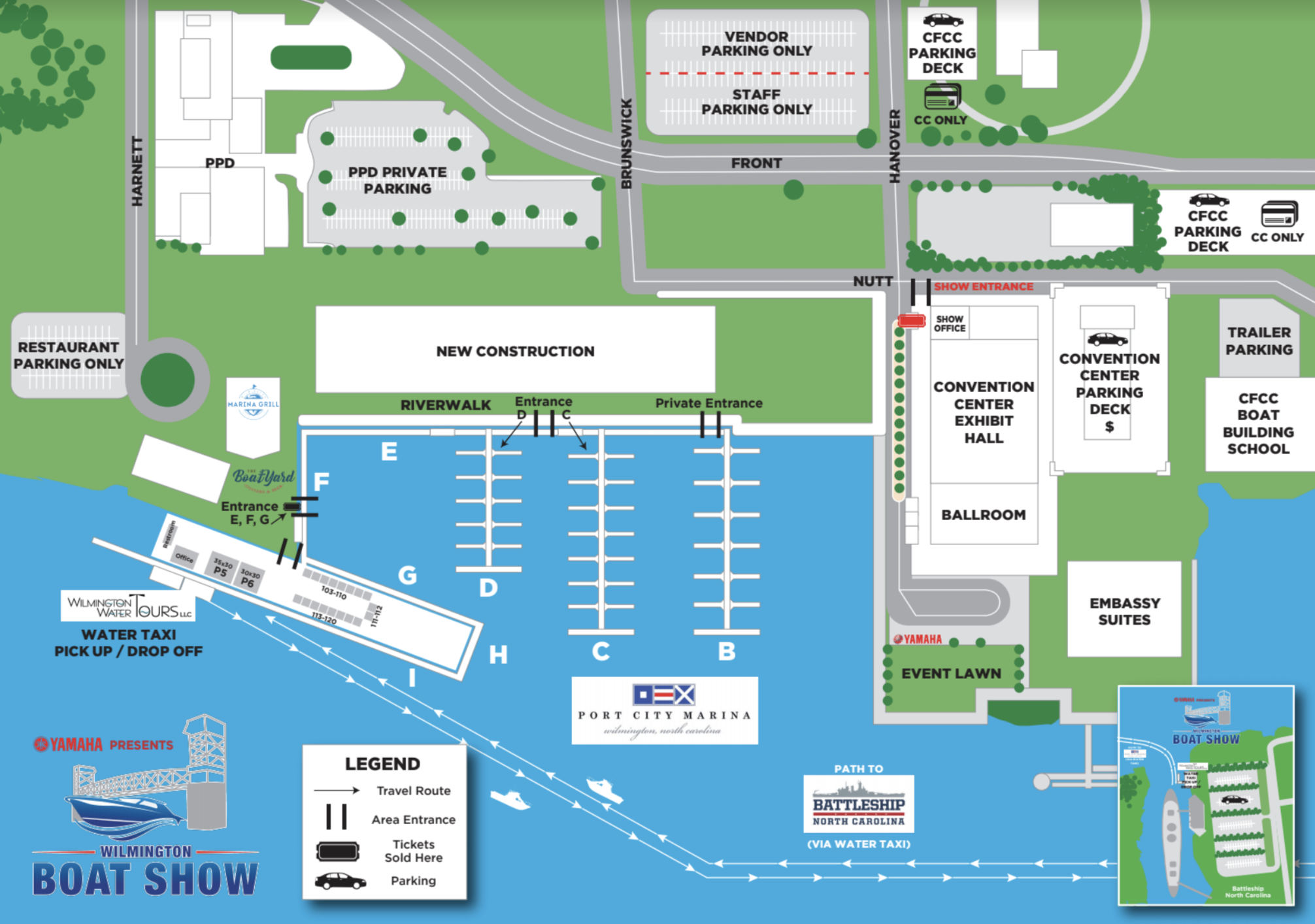 Parking Wilmington Boat Show